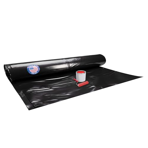 Construction plastic sheeting 6 mil, 40' x 100' black