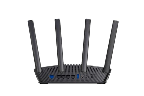 Image of ASUS RT-BE82U - 7 Expandable Wi-Fi Router - Dual-Band BE6500-4096-QAM, MLO, 5 Ports 2.5GbE, AiMesh, Free Network Security Subscription, VPNs