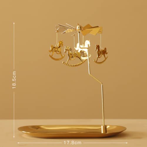 Spinning Candle Holder with Tray - Image 4