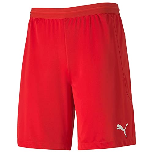 Image of Puma - Mens Teamfinal 21 Knit Shorts, Medium, Puma Red