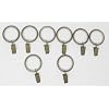 Urbanest Set of 32 Curtain Drapery Rings with Clips, 1.5-inch Inner Diameter, Nylon Insert Quiet Smooth, Antique Gold