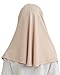 Prien Easy To Wear Hijab For Girls, Muslim Scarf for Kids, Instant Hijabs For Women, Viscose Children Scarves For Ramadan Eid (Beige)