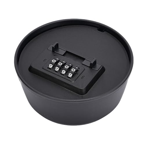 Caja de seguridad | Combinación de 4 dígitos montada en la pared - Caja de almacenamiento de dinero en efectivo con base de plantas en maceta - para dinero en efectivo, joyas, objetos de valor, hogar