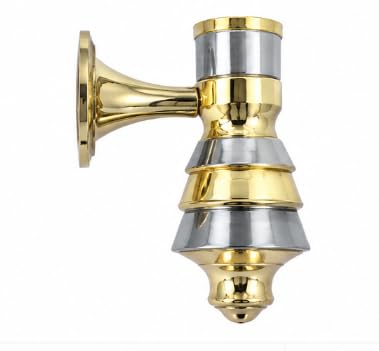 designer curtain pole support bracket decorative finial style wall mount hardware | 1 piece | code ve026