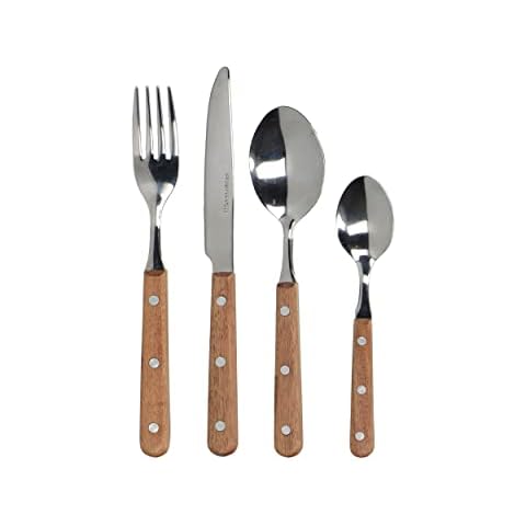 Mikasa Drift Wooden Handle Cutlery Set for 4 Cover