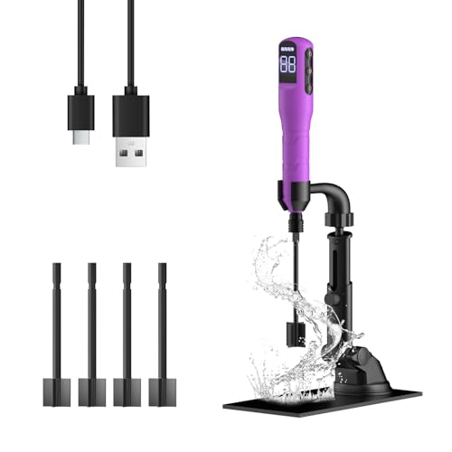 Image of Resin Mixer, Epoxy Resin Electric Stirrer, Paint Mixer & Timed Epoxy Resin Mixer for Epoxy Resin,Purple