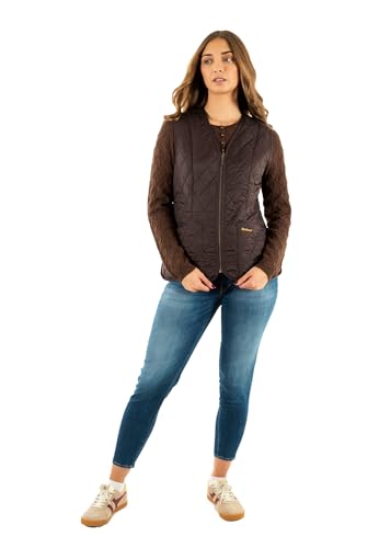 Barbour Gilet senza maniche in pile betty liner br71 marrone, marrone, S
