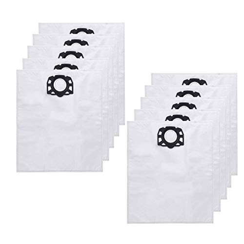 Rediboom Lot de 10 sacs filtrants de rechange pour aspirateur Karcher MV4 MV5 MV6 WD4 WD5 WD6 Wet & Dry Cover