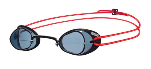Arena Swedix Race Swim Goggles, Smoke / Red, Non-Mirror Lens