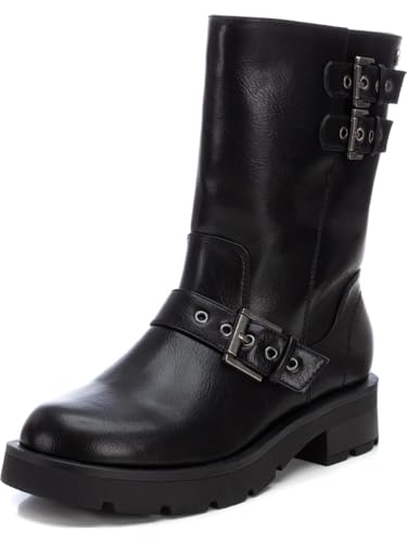 XTI - Botín Cierre de Cremallera para Mujer, Color: Negro, Talla: 39