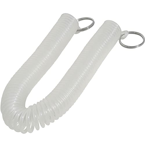 Aqua Sea Spring Coil Lanyard with Split Rings - 10