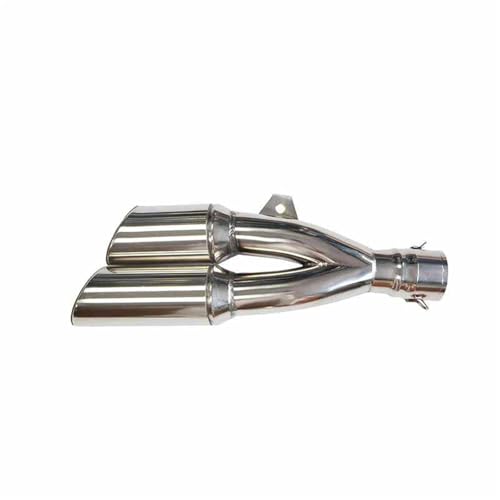 Silencieux échappement universel 51mm double sortie moto CBR650 PCX160