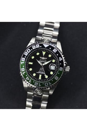 Invicta Grand Diver - Orologio Da Uomo In Acciaio Inossidabile Con Movimento Automatico, Argento/Verde - 47 Mm - 2