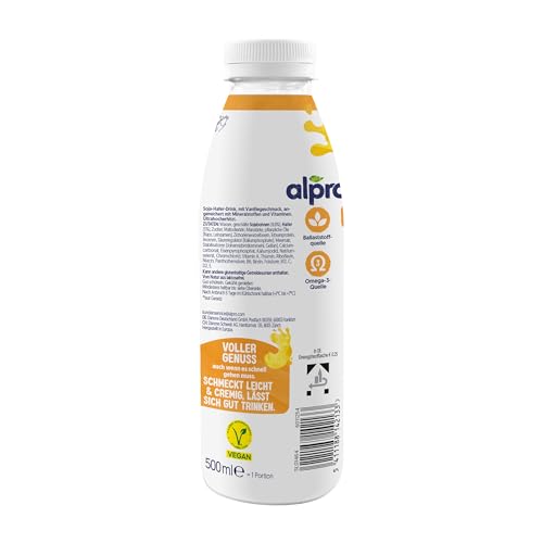 Alpro Meal To Go Vanillegeschmack – Proteinreiche Trinkmahlzeit – 6 x 500 ml