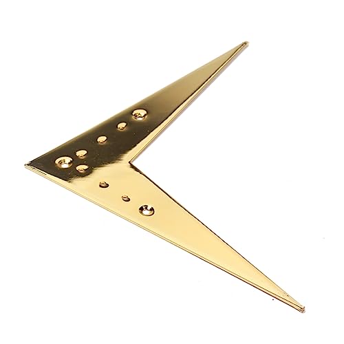BESPORTBLE Vee Flying Tailpiece Guitar Bridge Metal V-shape Iron Plate Guitar Tailpiece Solid Sturdy Easy to Use