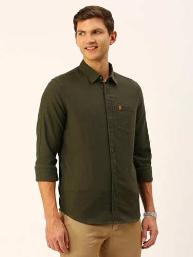 Image of Thomas Scott Men Classic Slim Fit Cotton Casual Full Sleeves Shirt