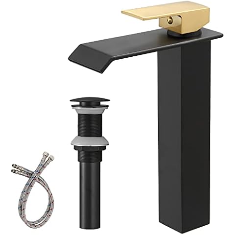 Greenspring Black and Gold Waterfall Faucet Cover