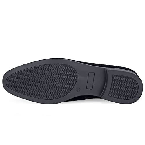 UUBARIS Mens Velvet Loafers Slip-on Dress Shoes Fashion Style Driving Shoes Classic Tuxedo Shoes Casual Oxford Shoes4