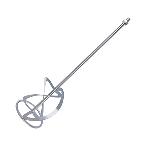 DayPlus Ø14CM Rührquirl für Rührwerk Elektrischer Mischer Farb-Mörtelrührer Betonrührer - Größe: 60 cm × 14 cm, Schnittstellentyp: M14, Silber, Rührstäbchen/Rührstab/Zubehör für elektrische Rührgeräte DayPlus Ø14CM Rührquirl für Rührwerk Elektrischer Mischer Farb-Mörtelrührer Betonrührer - Größe: 60 cm × 14 cm, Schnittstellentyp: M14, Silber, Rührstäbchen/Rührstab/Zubehör für elektrische Rührgeräte