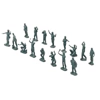 Soldats miniatures, kit de soldats modèles,Petit soldat faisant semblant de jouer au jouet - Kit de soldat modèle à monter soi-même, ensemble de jeu de figurines de petit soldat éducatif, 16 pièces