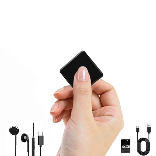 Recording Device-64GB(300Hrs) Listening Devices for Spying-Voice Activated Recorder, Mini Voice Recorder Spy Hidden,Audio Recorder for Car,Meetings,Lecture,Interview