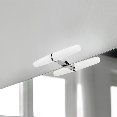 Aplike - Applique LED Multiencrochet pour miroir de salle de bain - Lumière blanche froide (5700K) - 23,3 cm | Modèle Sol
