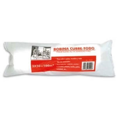 Cubretodo PRO en rollo 2x50m. Tubo de carton