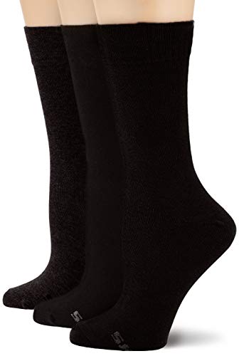 Skechers Socks Sk41009 Calcetines, Negro (Black 9999), 35/38 (Pack de 3) para Mujer Cover