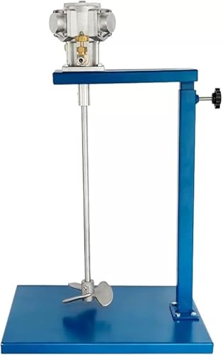 CWCQGH Power Mixer Pneumatic Agitator Clamp-On Drum Agitator Industrial-Grade Pneumatic Shaker Paint Stirring Tool,1/8HP Lifting Pneumatic Mixer, 30L Paint Stirring Machine with Adjustable Height,