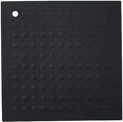 Lamson Big HotSpot Pot Holder/Counter Protector/Large Trivet, 11.5" x 11.5", Black, Silicone