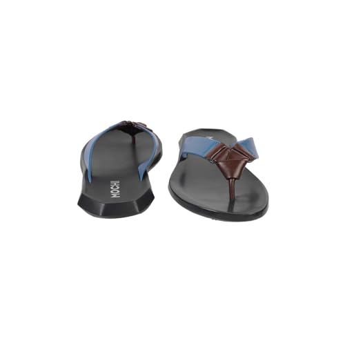 Image of Mochi Men Leather Dual-Tone Slip-On Casual Slippers (16-998)