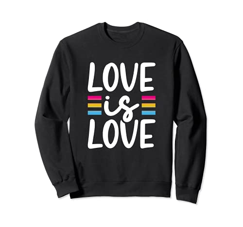 Rainbow Flag Love is Love LGBTQ Felpa