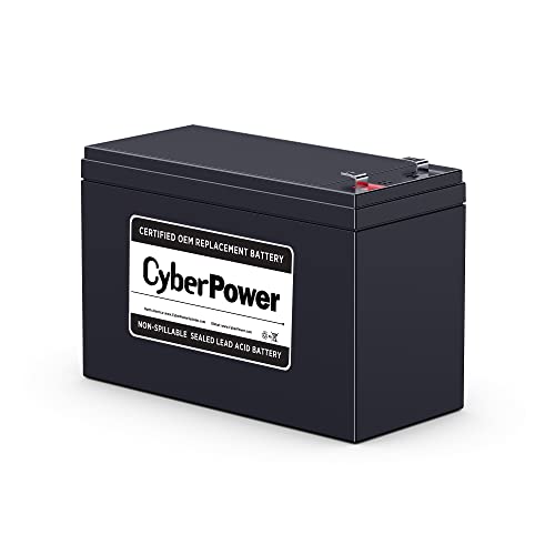 CyberPower RB1290 UPS Replacement Battery Cartridge Maintenance-Free User Installable 12V/9Ah
