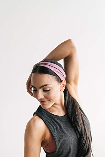 Image of Maven Thread Wide Workout Headbands for Women - Non-Slip Sweatbands for Gym, Running & Yoga