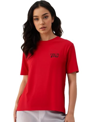 Image of Mack Jonney Oversized | Loose Fit | Half Sleeves 100% Cotton Round Neck Printed T-Shirt for Women-Mack640755