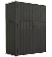 Amazon.com: ZZM 110 Gallon Outdoor Deck Box with Wheels