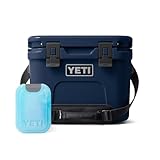 YETI Roadie 15 Hard Cooler with Small YETI Thin Ice, Navy