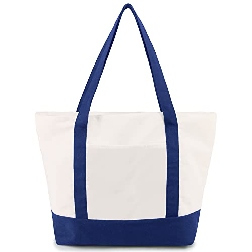 BeeGreen Marineblaue Leinen-Tragetasche mit Innentasche Cover