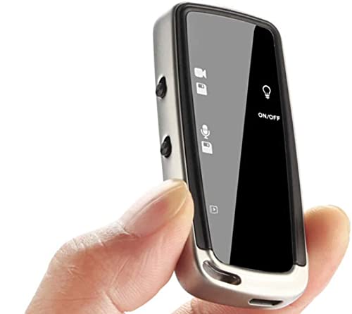 Antdau71 - Mini grabadora de Voz con videocámara, Dispositivo de grabación Digital para reuniones, entrevista universitaria. Videocámara Oculta Falsa Llavero microcámara espía Cw785