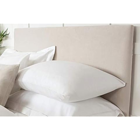 Belledorm Headboard Wrap - Transforms a drab looking bed base - Luxury Faux Suede (Linen, Double) Cover