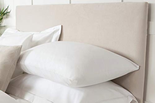 Belledorm Envoltura del cabecero – Transforma una Base de Cama de Aspecto sombrío – Gamuza sintética de Lujo (Color: Lino, 150 x 60cm)