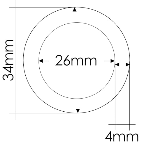 Ganzoo o - Set di 5 anelli in acciaio per cani fai...