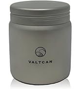 Valtcan Titanium Canister for Tea Sugar Salt Toothpicks Storage Stackable Case Lid