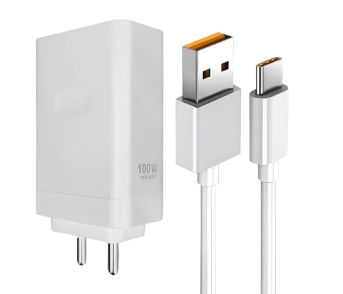 Image of SUPERVOOC 100W Charger Compatible with OPP-O F21 F 21, OPP-O F21 Pro PlusF 21 Pro Plus, OPP-O F21s F 21s, Oppo F22 F 22 OPP-O Find X4, OPP-O X4 Pro, OPP-O X5 Type-C USB DUL115