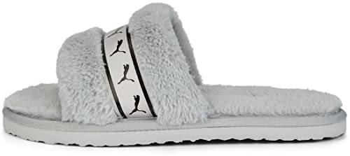 PUMA Womens Fluff Remix Metallic Bx Slides Casual Sandals Casual - Grey