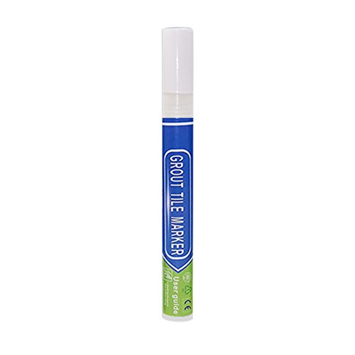 Lumpur - Rotulador para lechada (resistente al moho, resistente al agua, secado en T profesional, no tóxico, reparación instantánea de baldosas portátil, color negro), No nulo, Blanco, Tamaño libre
