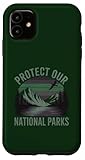 retro protect our national parks shirt - vintage camping custodia per iphone 11