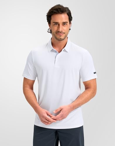Image of Obla Mens Golf Shirt Short Sleeve Dry Fit Moisture Wicking Performance Athletic Casual Work Collared Polo Shirts for Men