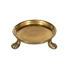 Round Clawfoot Dish — by Alice Lane Home Collection — Gold — for Home Decor, Candles, Jewelry, Perfume, Cosmetics, and Coffee Table — Size Small