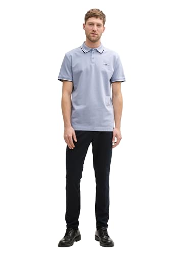 Tom Tailor T-Shirt mit Logo-Print, Peachy orange White Injected, XS – Ansicht 3